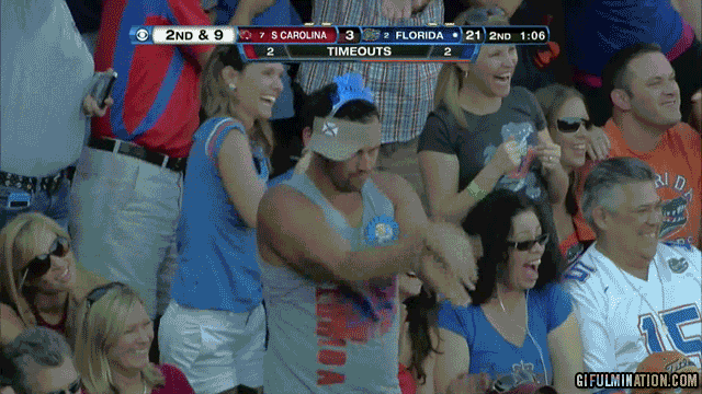 things to do under 21 at UF gator fan gif