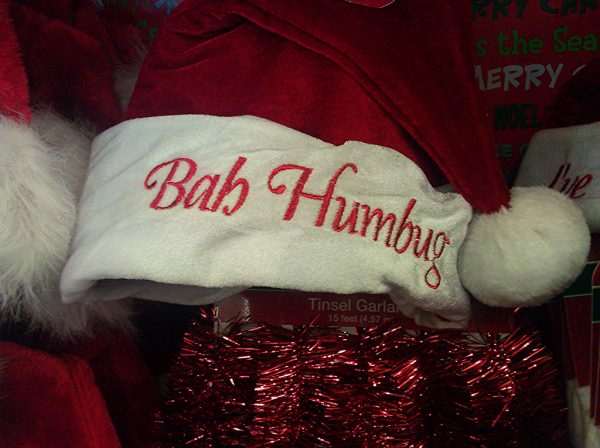 bah humbug christmas hat