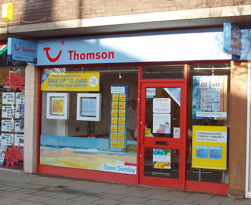 travel agency exterior