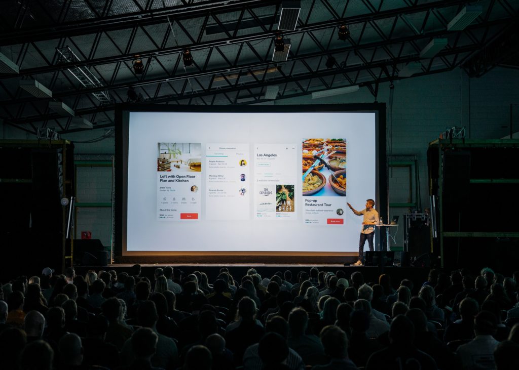 man giving presentation interpersonal skills