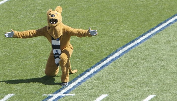 nittany lion on the field