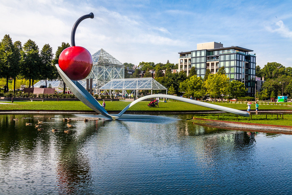 cherry and spoon sculpture 