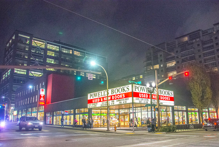 book store on street corner portland