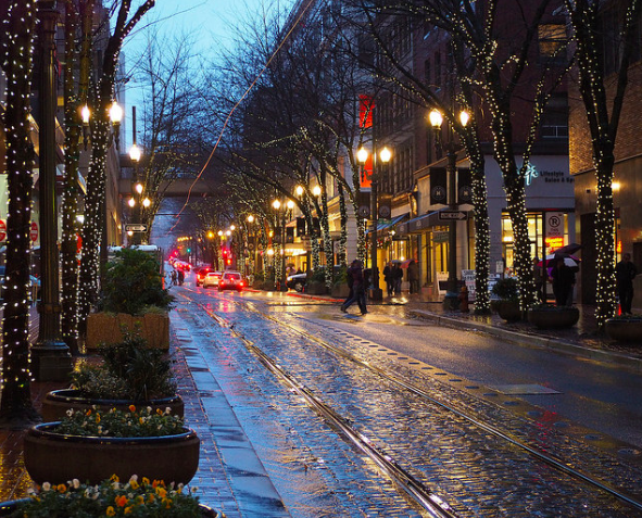 city streets Portland