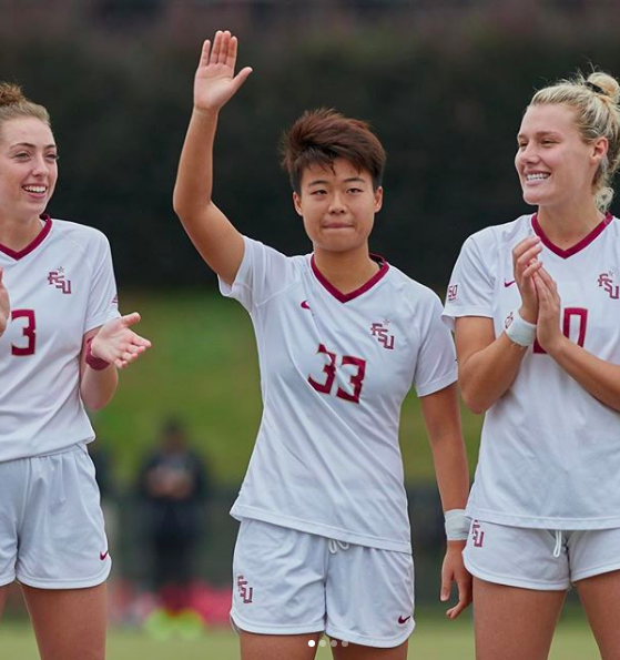 inspirational fsu student athletes yujie zhao waving