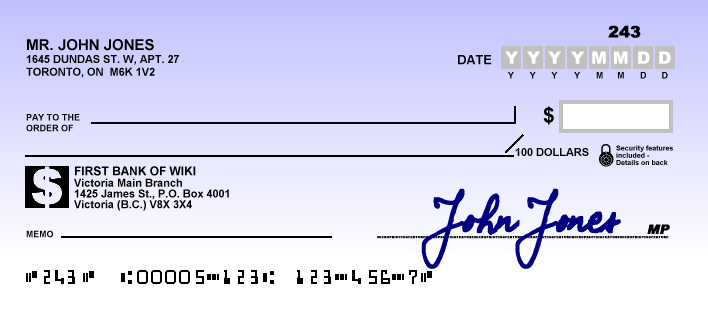 how to write a check