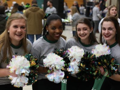 events at UW-Green Bay cheerleaders