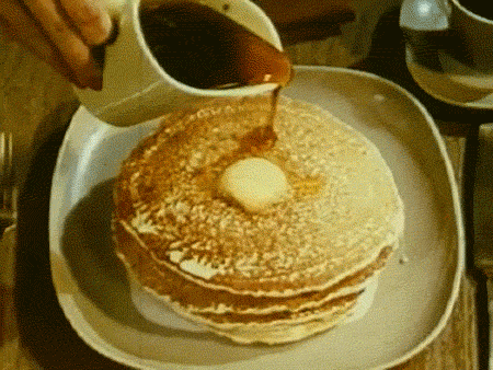 pancake with syrup gif best date spots at temple