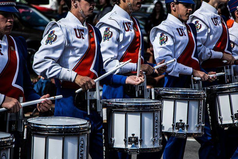 drum line university of florida tailgating