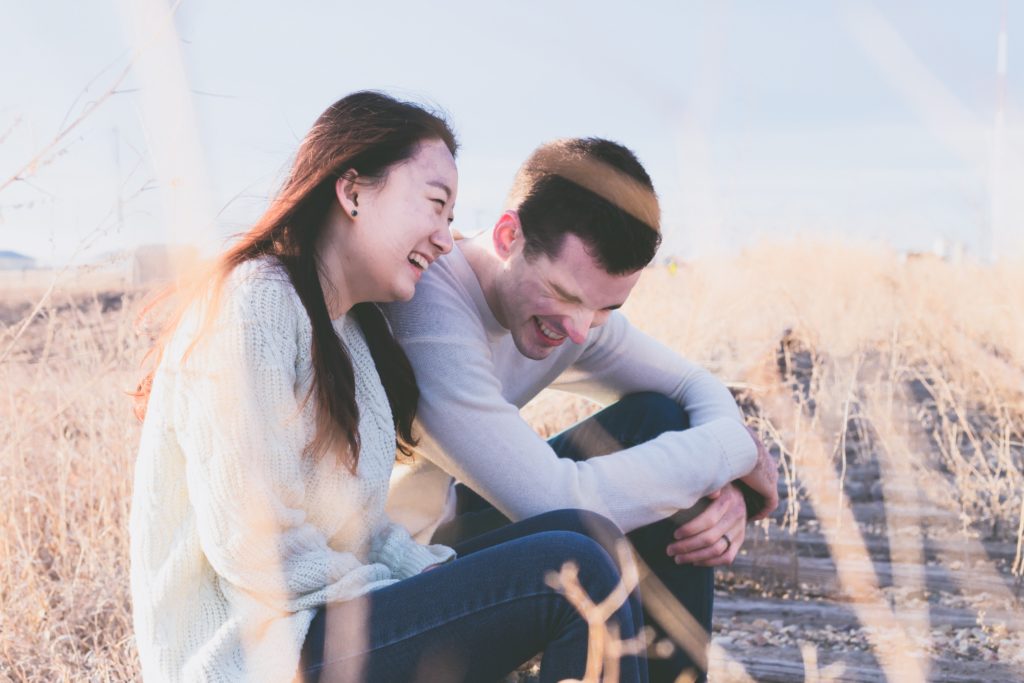 Friends laughing