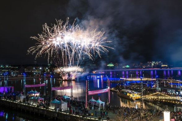 fireworks at the d.c. cherry blossom festival