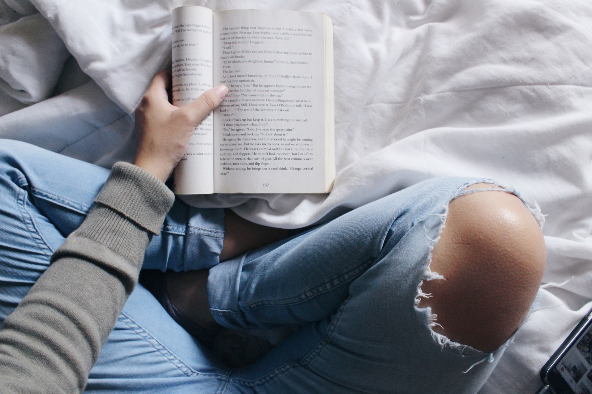 reading in bed