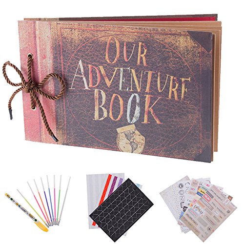 Our Adventure Book Photo Album Scrapbook, Anniversary Gift for Couple,  Fantastic Gifts for Her and Him 