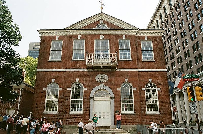 Outside Congress Hall, PHiladelphia