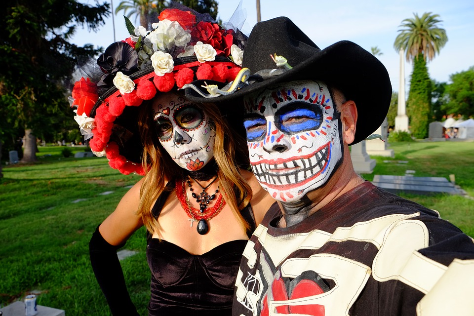 day of the dead couple makeup