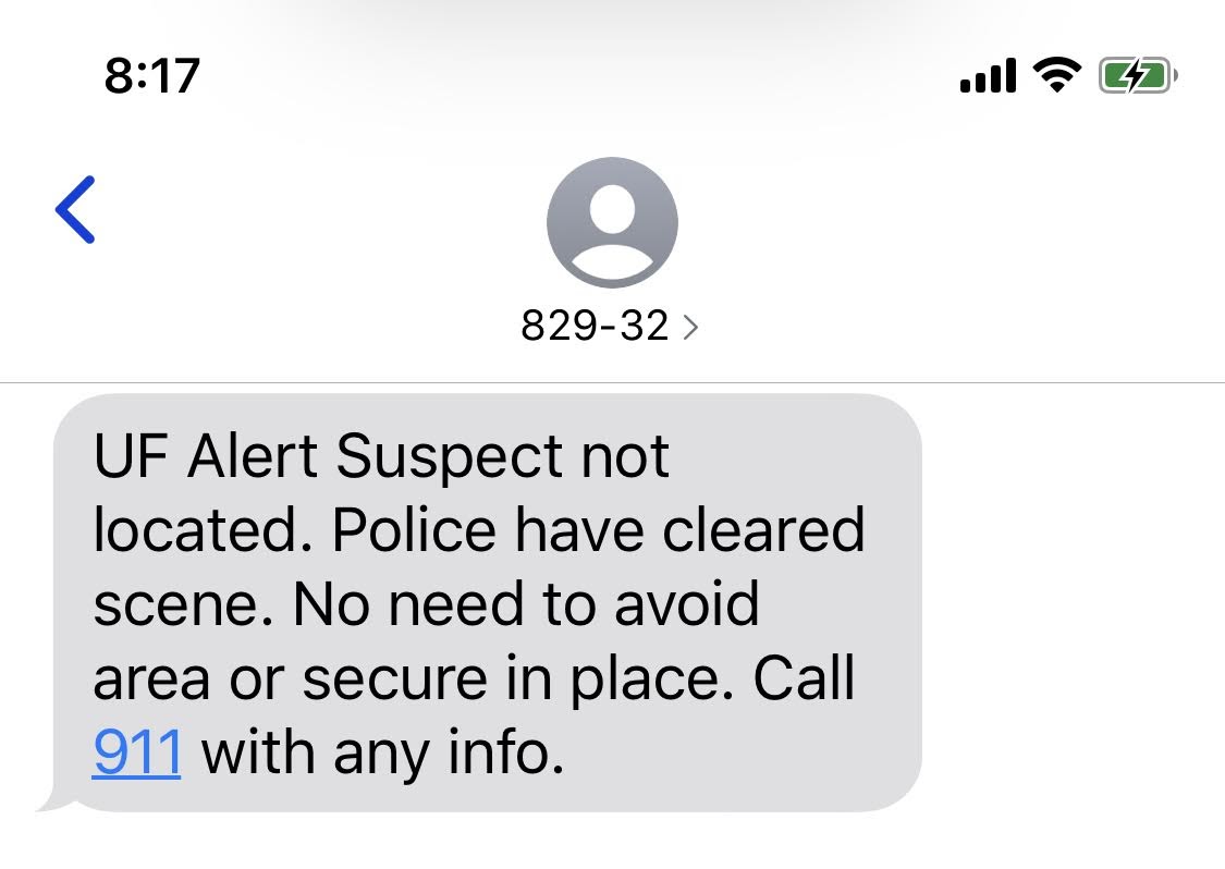 ufpd text alert