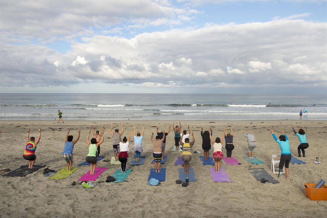 yoga beach