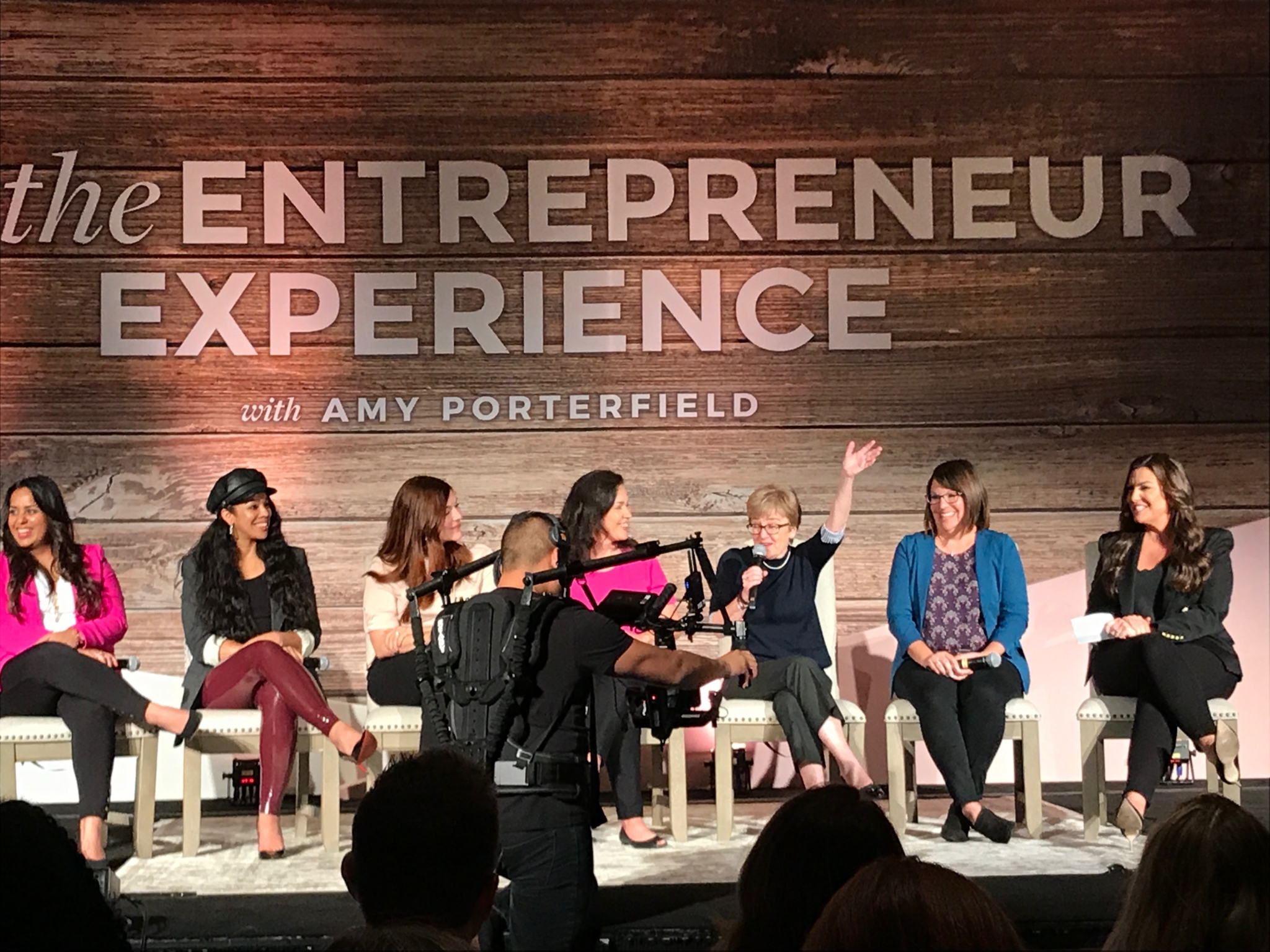 Panel discussion at the Amy Porterfield Entrepreneur Experience