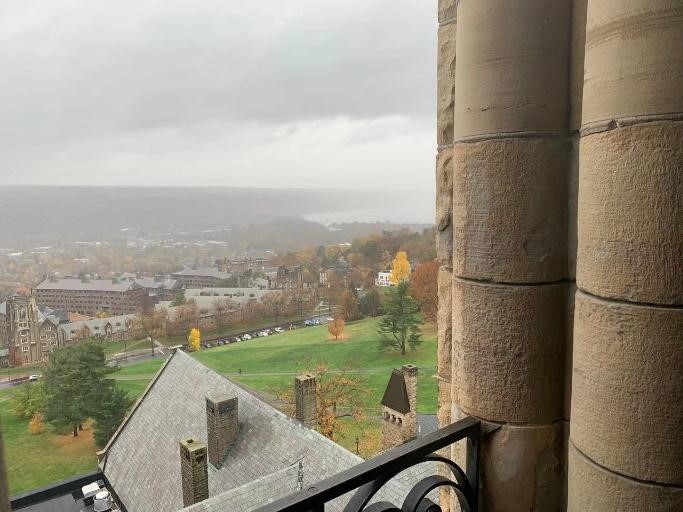 The view at the top of McGraw Tower