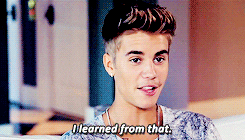 I Learned From That Justin Bieber GIF