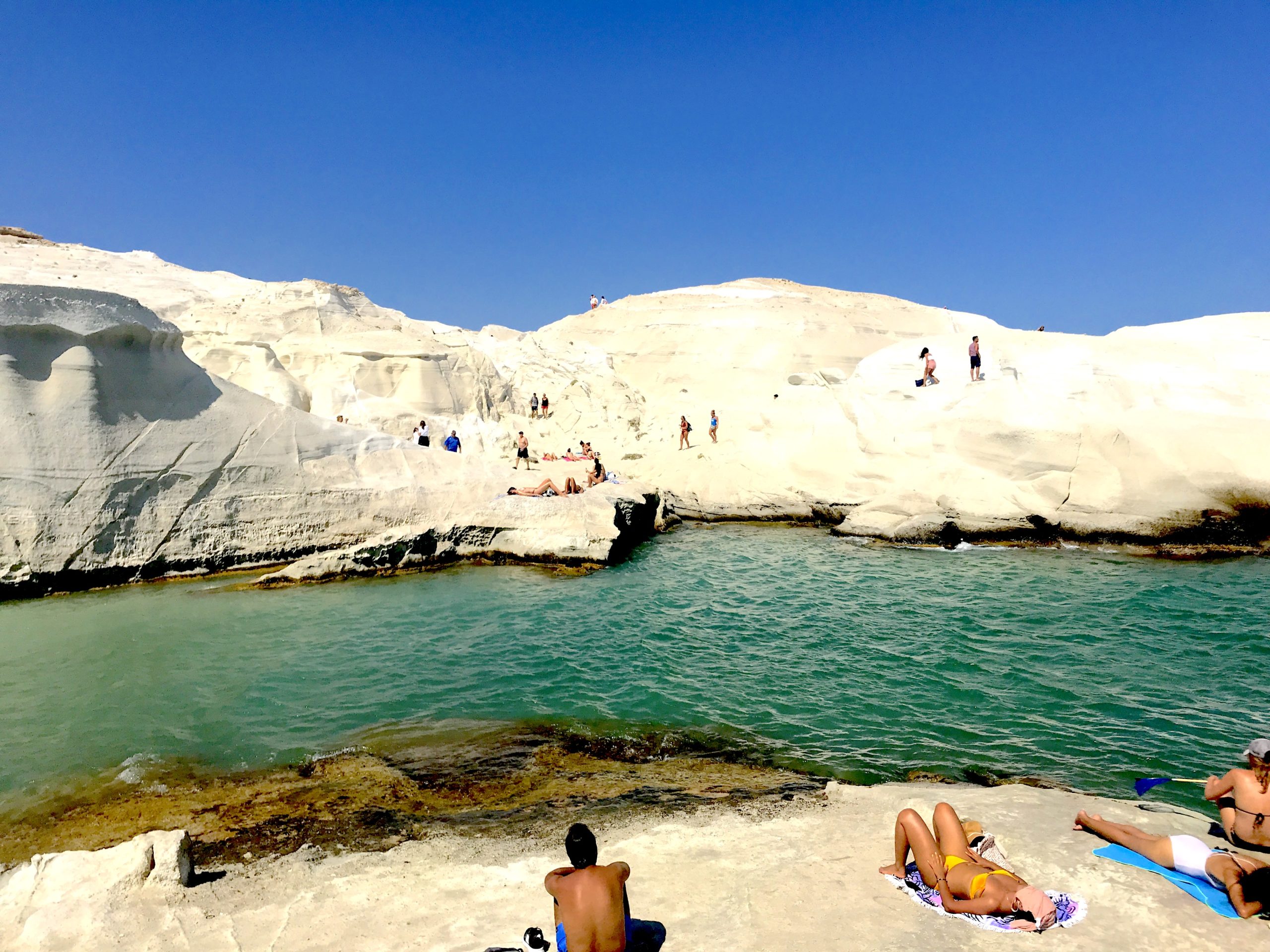 Sarakiniko Beach White Rocks, Milos Greece