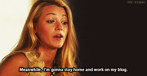 serena van der woodson saying she'll stay at home and work on her blog