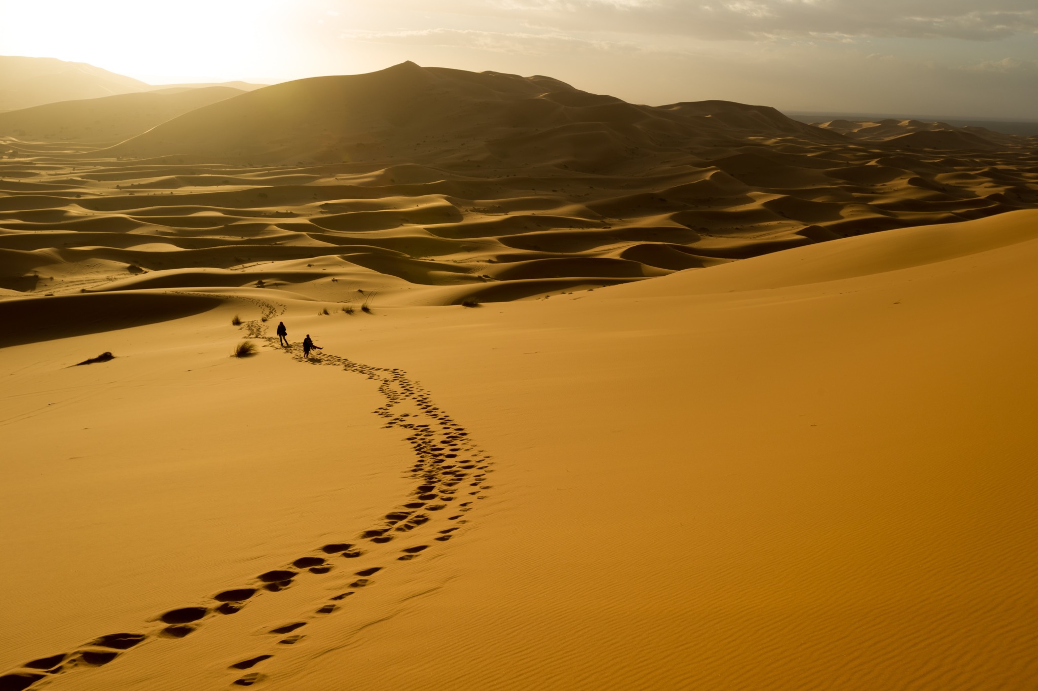 photo of the sand dunes of Meknes, Morocco 