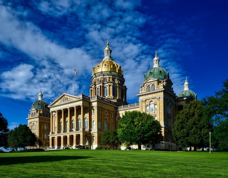 Iowa State Capitol in Des Moines