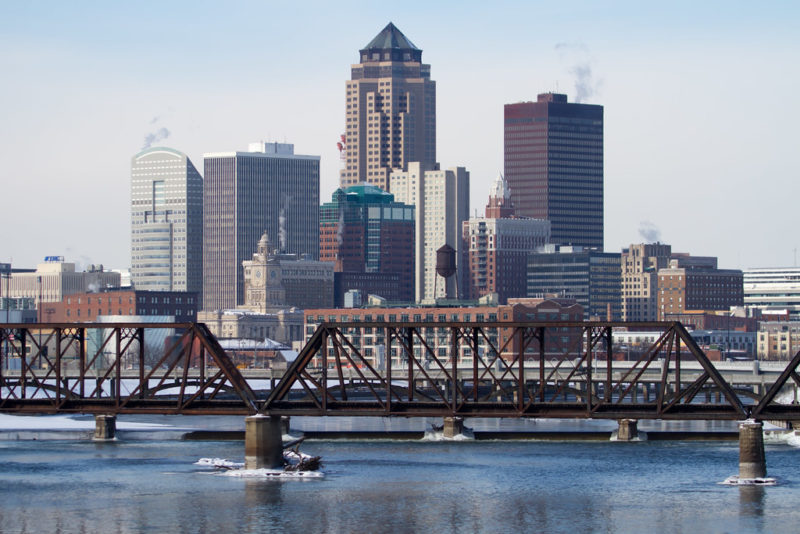 Des Moines skyline during the day