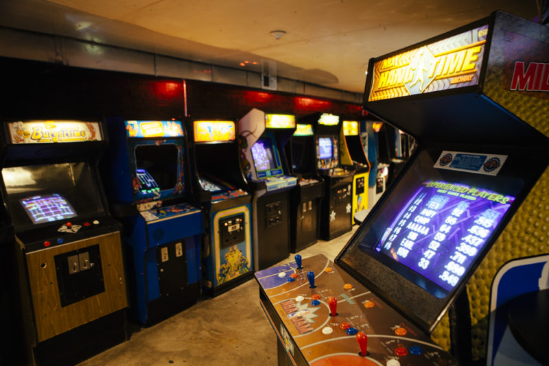 Updown Arcade Bar features vintage arcade games