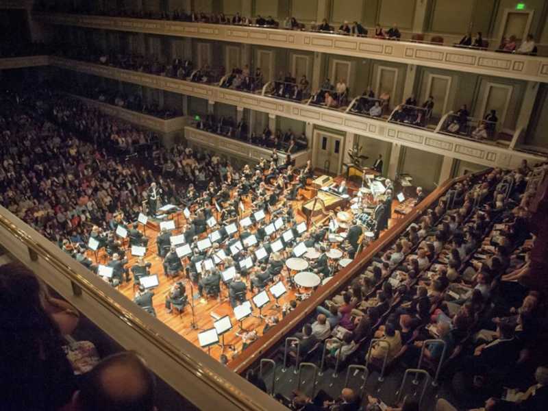 the Nashville Symphony playing at the Schermerhorn Symphony Center