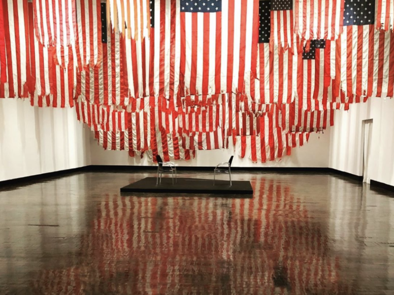 Mel Ziegler's Flag Exchange exhibit