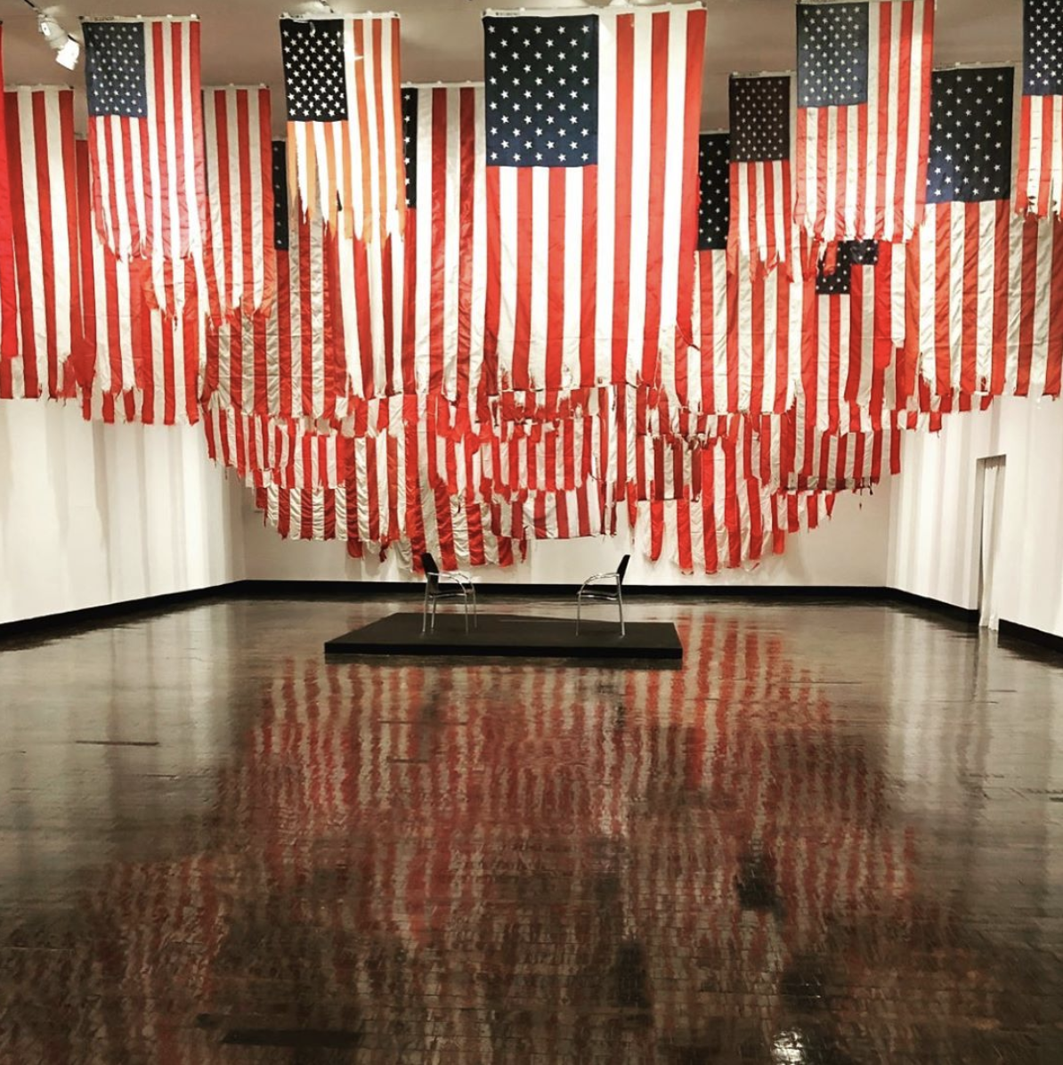 Mel Ziegler's Flag Exchange exhibit