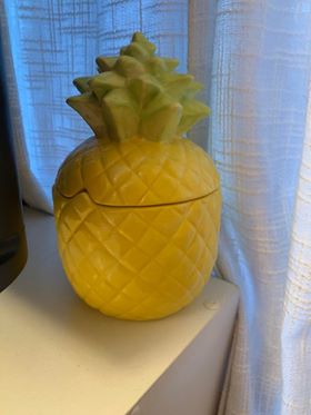 A pineapple shaped jar