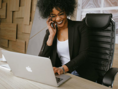 woman on the phone