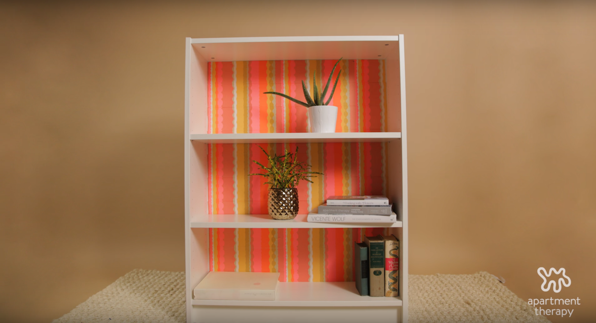 washi tape book shelf