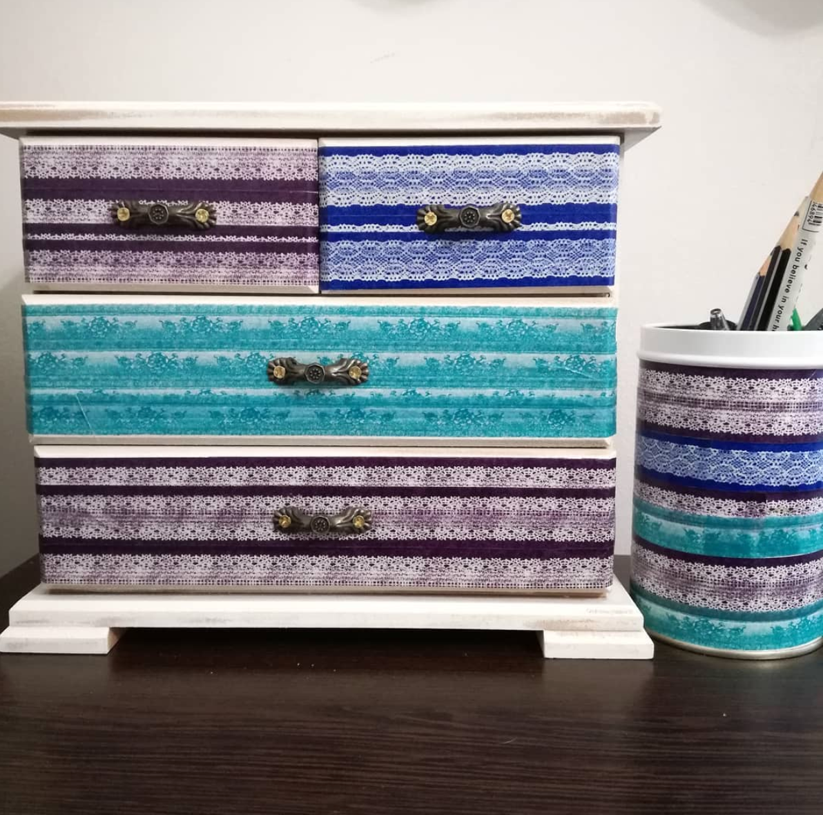 washi tape furniture