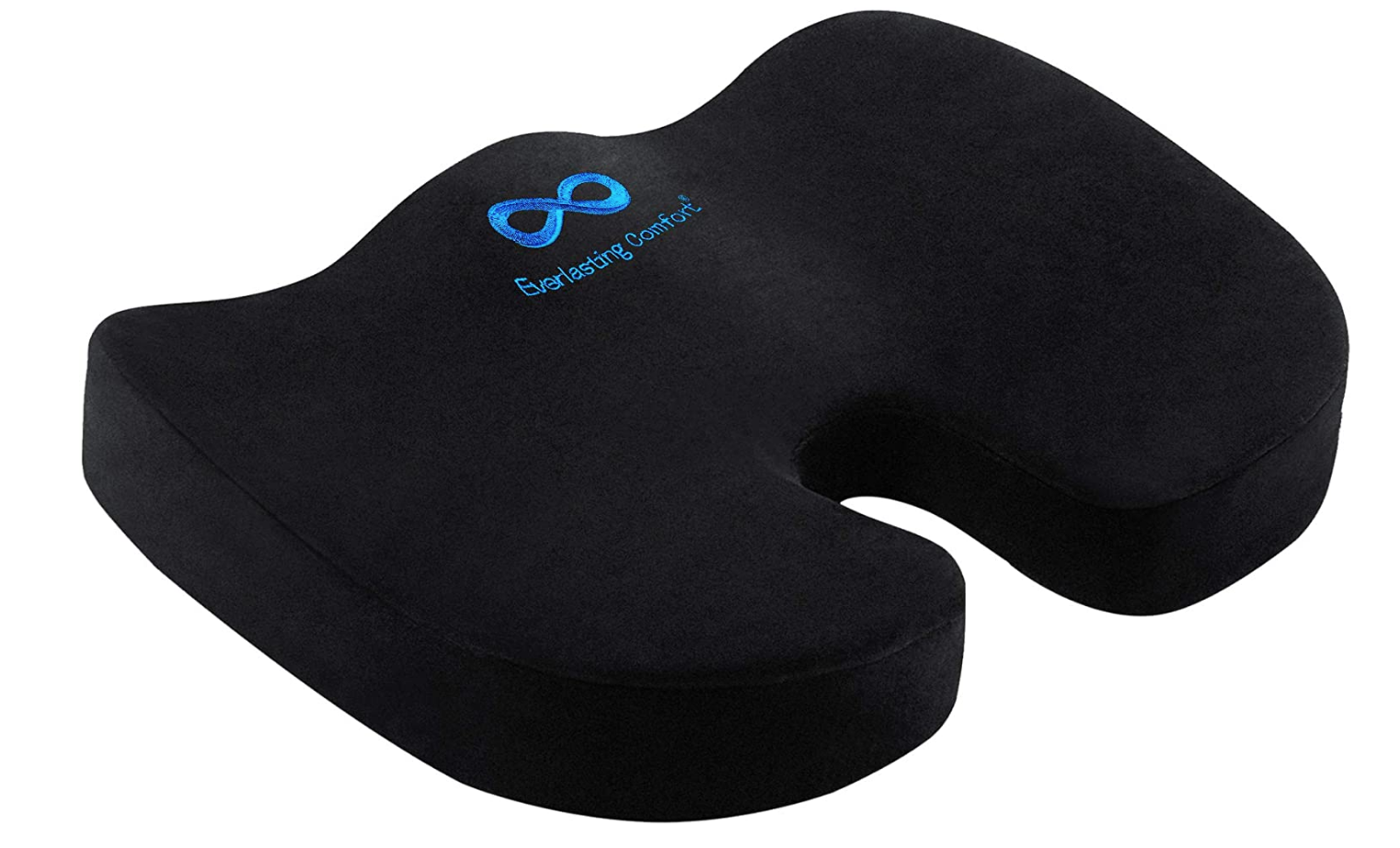 black seat cushion close-up
