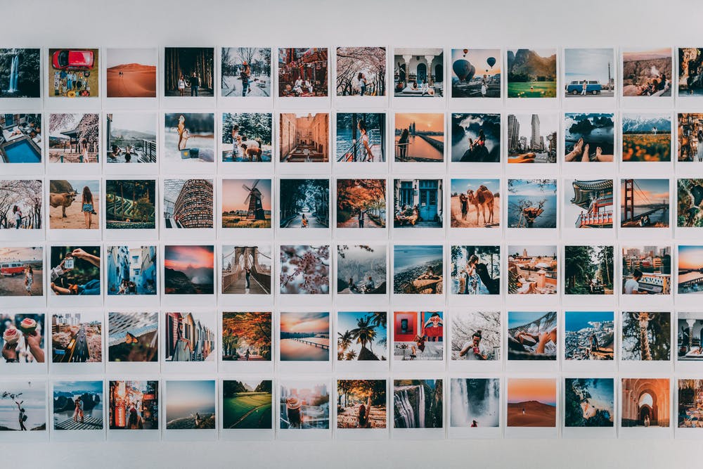 wall of pictures