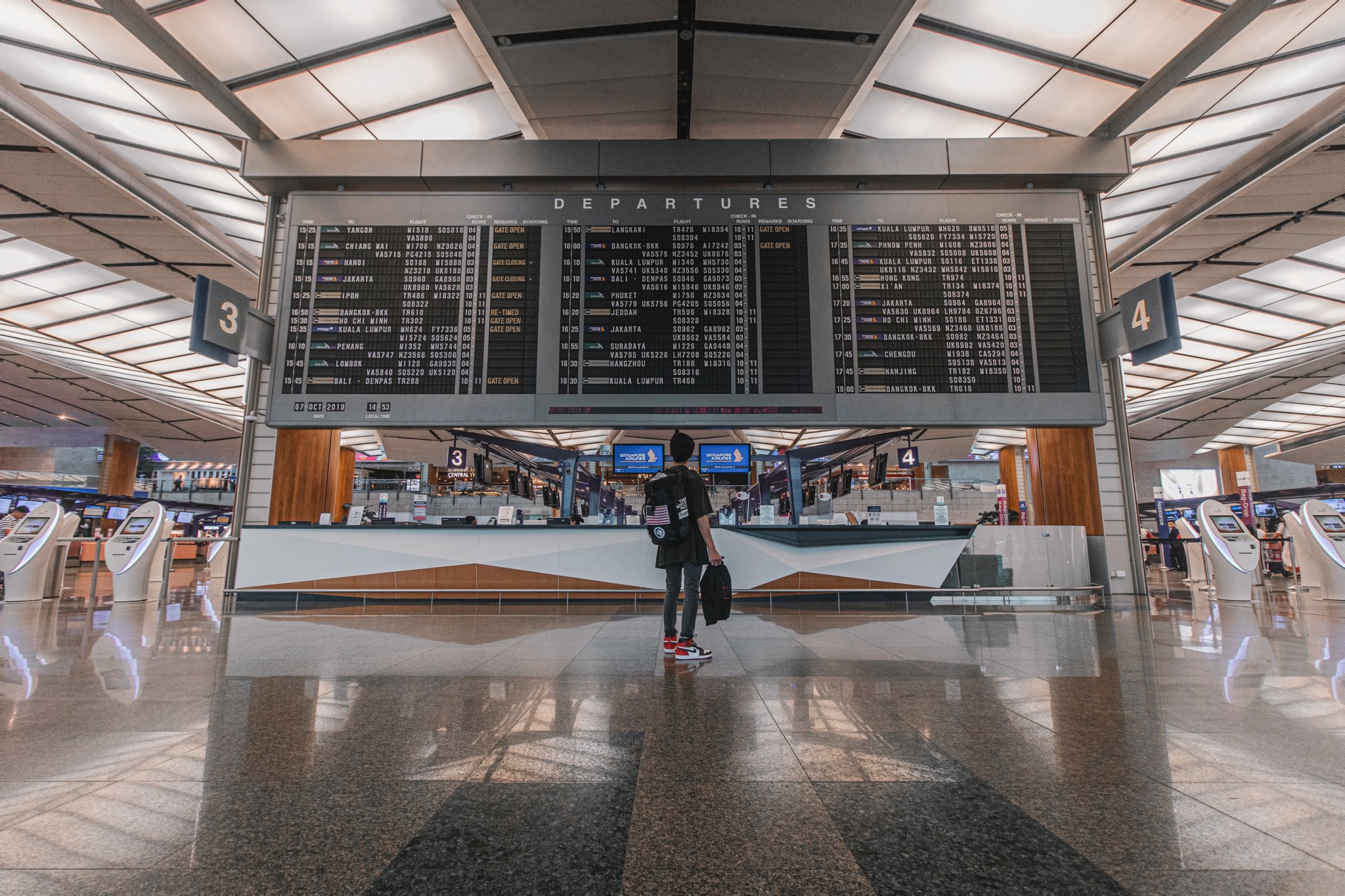 woman in airport