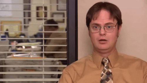 Dwight laughing