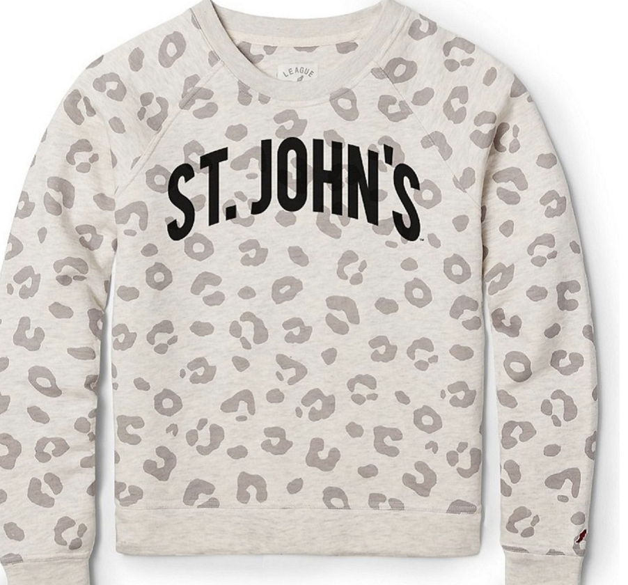 cheetah print st johns crewneck