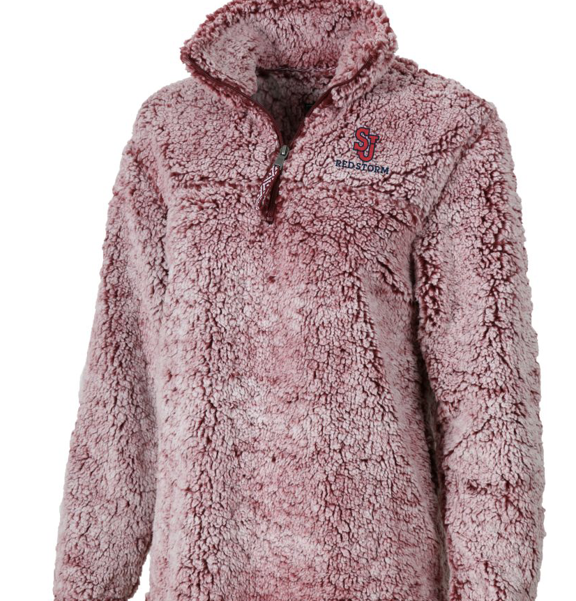 pink sherpa SJU sherpa pullover