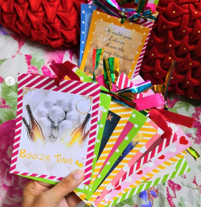 Colorful DIY coupons for you soulmate Christmas gifts idea