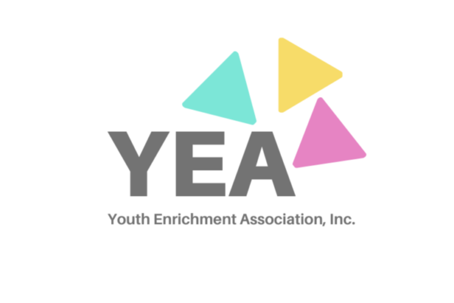 multicolored triangle yea logo