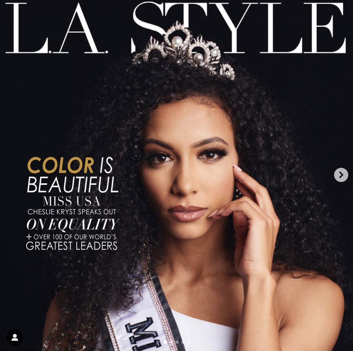 la style magazine cover of miss America