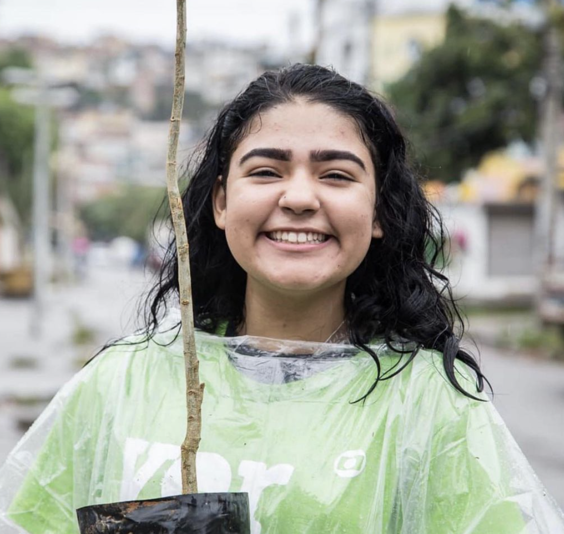 girl smiling w tree