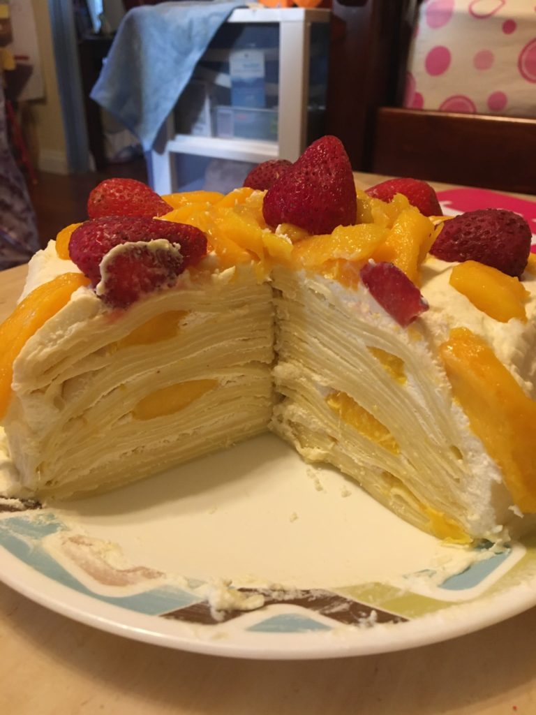 The great british baking show mille crepe cake