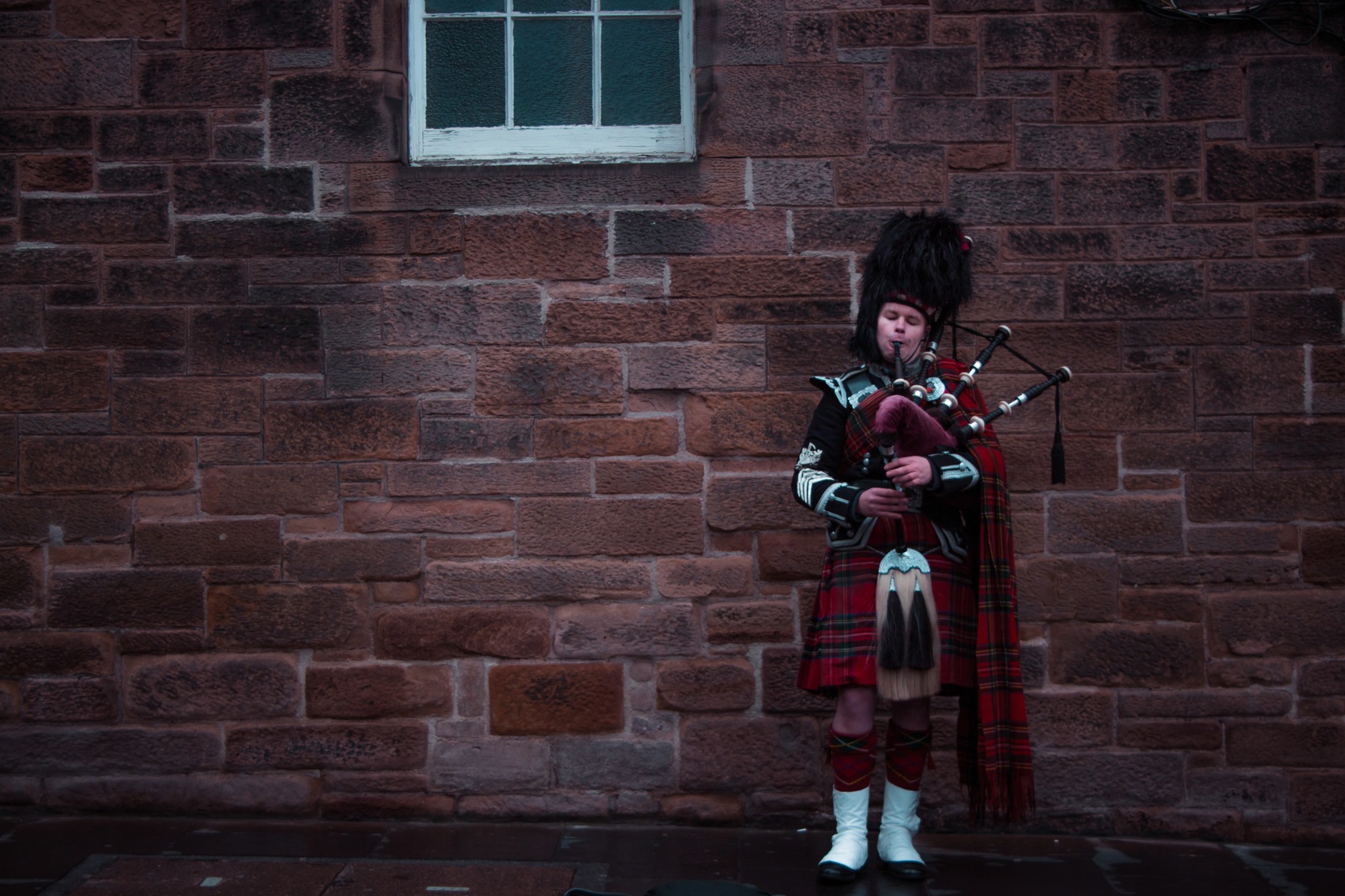 bagpipe player