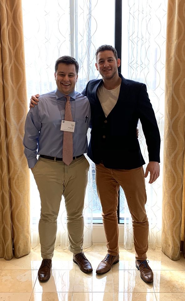 greek life Former IFC President Luke Scarano and Former IFC Vice President Stefan Dennis